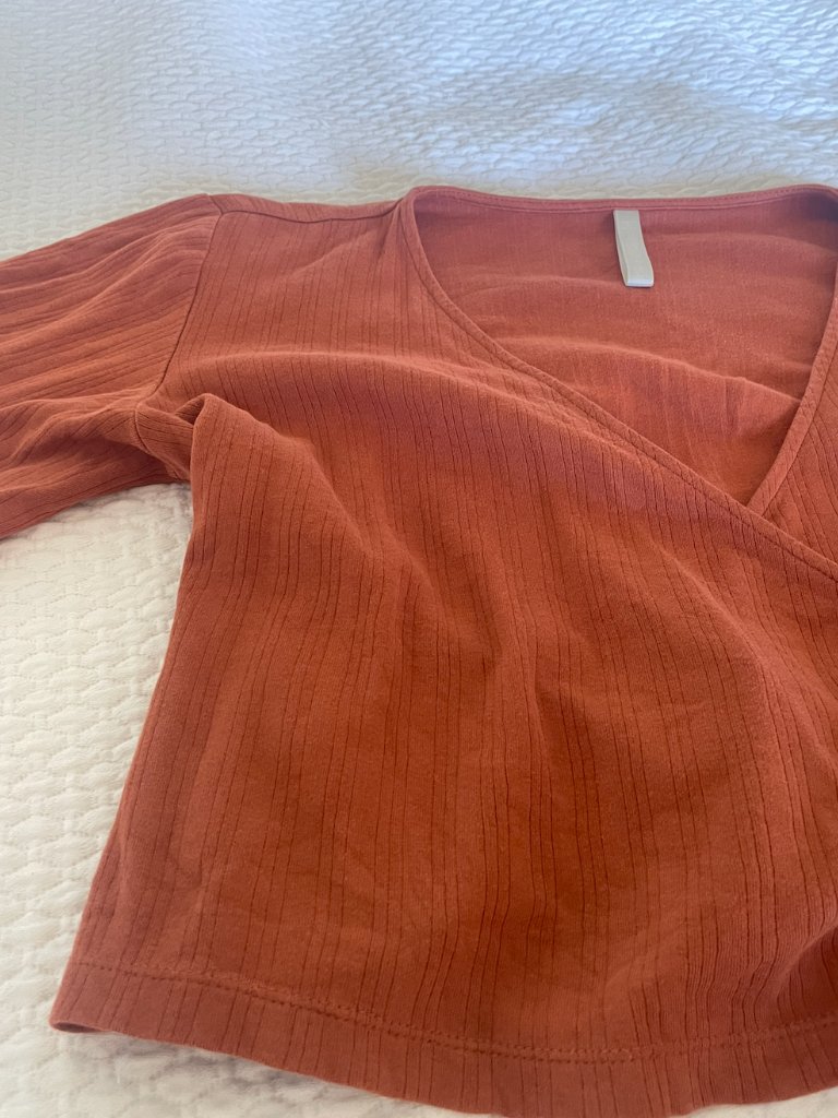 Mata Traders Wrap Top Orange — image 3 of 6